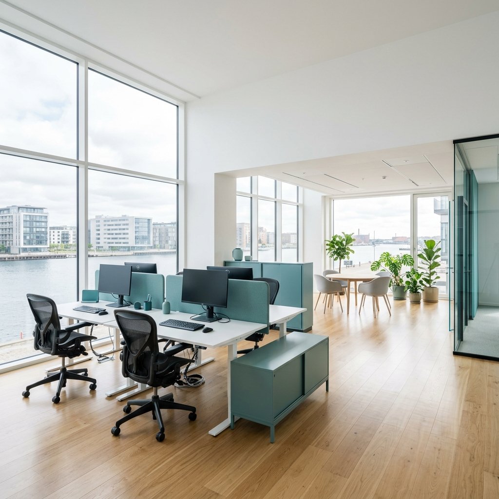 Clean modern office - Lolland Cleaning